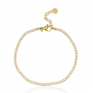 Stainless Steel - Rostfrei Stahl Armb&auml;nder Gold-peach