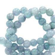 6mm Perlen Naturstein Transparent ice blue