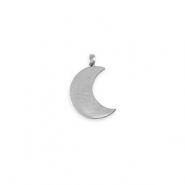 Anh&auml;nger aus Stainless Steel - Rostfreiem Stahl La Luna moon Silver