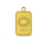 Anh&auml;nger aus Stainless Steel - Rostfreiem Stahl La Luna 'Power' Gold