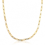 Stainless Steel - Rostfrei Stahl Gliederkette Gold