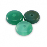 Rondell Natursteinperlen Achat 6mm Green