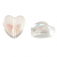 Glas Perlen Heart Crystal AB