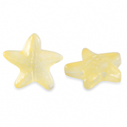 Glas Perlen Starfish Yellow