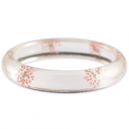 Armband mit getrockneter Blume Light pink