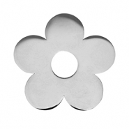 Anh&auml;nger aus Stainless Steel - Rostfreiem Stahl flower Silver