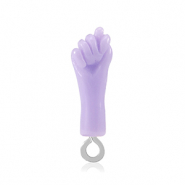 Anh&auml;nger aus Resin "Mano Fico" Sheer lilac-silver