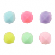 Perlen im Acryl-Look Facet Multicolour pastel