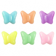 Perlen im Acryl-Look Butterfly Multicolour pastel