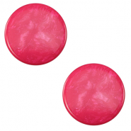 12 mm flach Polaris Elements Cabochon Jais Pink blast