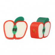 Perlen Polymer Apple Red-white