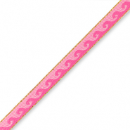 Schmucktextband Waves Fuchsia-Light pink