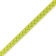 Schmucktextband Blatt Light green-olive green