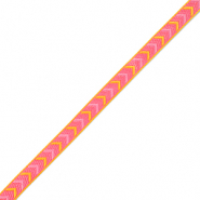Schmucktextband Pfeile Pink-yellow