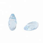 Perlen Acryl Drop Aquamarine blue transparent