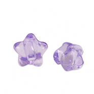 Perlen Acryl Star Purple transparent