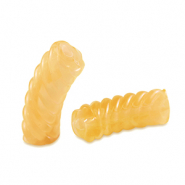 Acrylperlen Tubes Twisted Transparent spectra yellow
