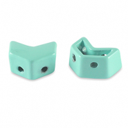 Tile bead Arrow Ocean blue