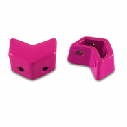 Tile bead Arrow Magenta pink