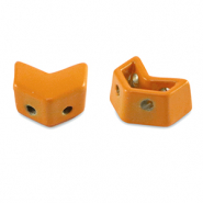 Tile bead Arrow Orange