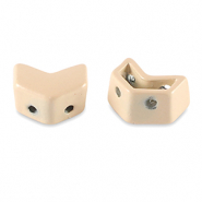 Tile bead Arrow Apricot beige