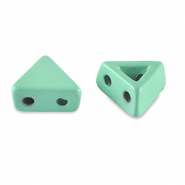 Tile bead Triangle Turquoise