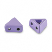 Tile bead Triangle Paisley purple