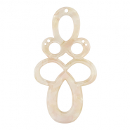 Anh&auml;nger aus Resin Barock Pearl white-pink