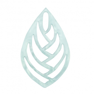 Anh&auml;nger aus Resin Blatt Sky blue