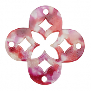 Anh&auml;nger aus Resin Mosaik Multicolor pink