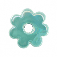 Perlen Griechische Keramik DQ Flower Turquoise