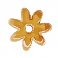 Perlen Griechische Keramik DQ Flower Warm yellow