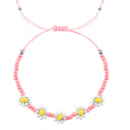 Armband Blume Pink-white