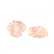 Perlen Acryl Shell Transparent salmon pink