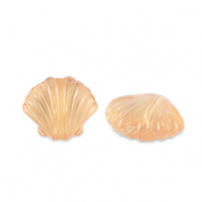 Perlen Acryl Shell Transparent copper brown