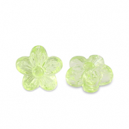 Perlen Acryl Flower Transparent light green