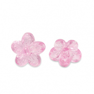 Perlen Acryl Flower Transparent azalea pink
