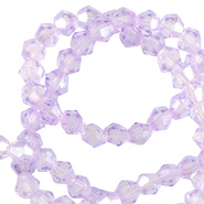 Facetten top Glas perlen Bicone 6mm Victorian purple