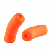 Acrylperlen tubes matt Bright orange