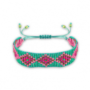 Armband Turquoise green-pink