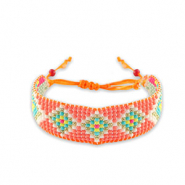 Armband Paradise peach-white
