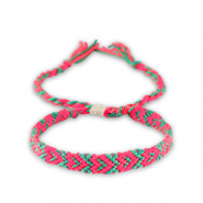 Armband Neon pink-turquoise green