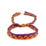 Armband Grape purple-orange peel