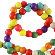 Perlen Naturstein Howlit 6mm Multicolour