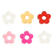 Perlen Katsuki Flower 6mm Multicolour-pearl shine coating