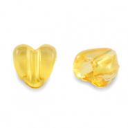 Perlen Acryl Heart Transparent spectra yellow