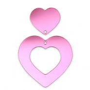 Statement-Anh&auml;nger Heart Metallic magenta purple