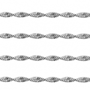 Zubeh&ouml;r aus Stainless Steel - Rostfreiem Stahl Gliederkette Twist Silver