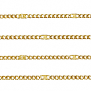 Zubeh&ouml;r aus Stainless Steel - Rostfreiem Stahl Gliederkette Gold