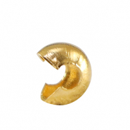 Zubeh&ouml;r aus Stainless Steel - Rostfreiem Stahl Quetsch-Kaschierperlen 3mm Gold